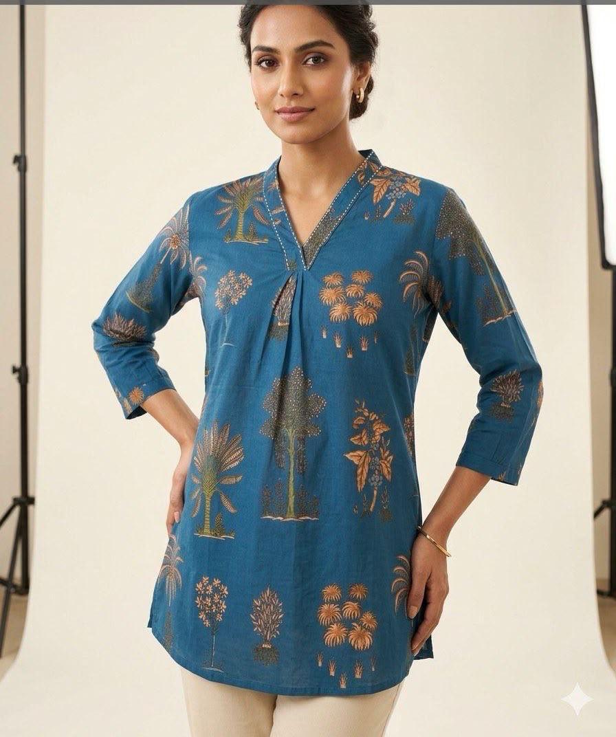 Chatpati Short Kurtis: Kalamkari & Block Printed Cotton Essentials