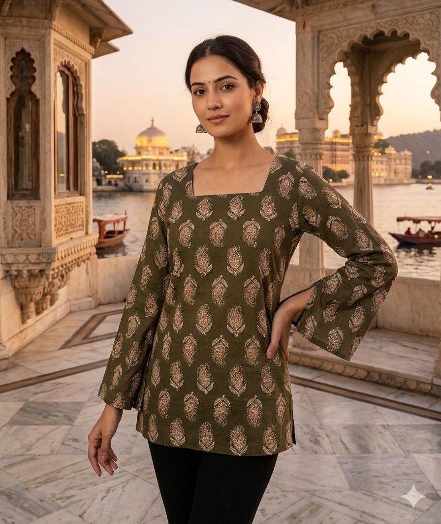 Chatpati Short Kurtis: Kalamkari & Block Printed Cotton Essentials