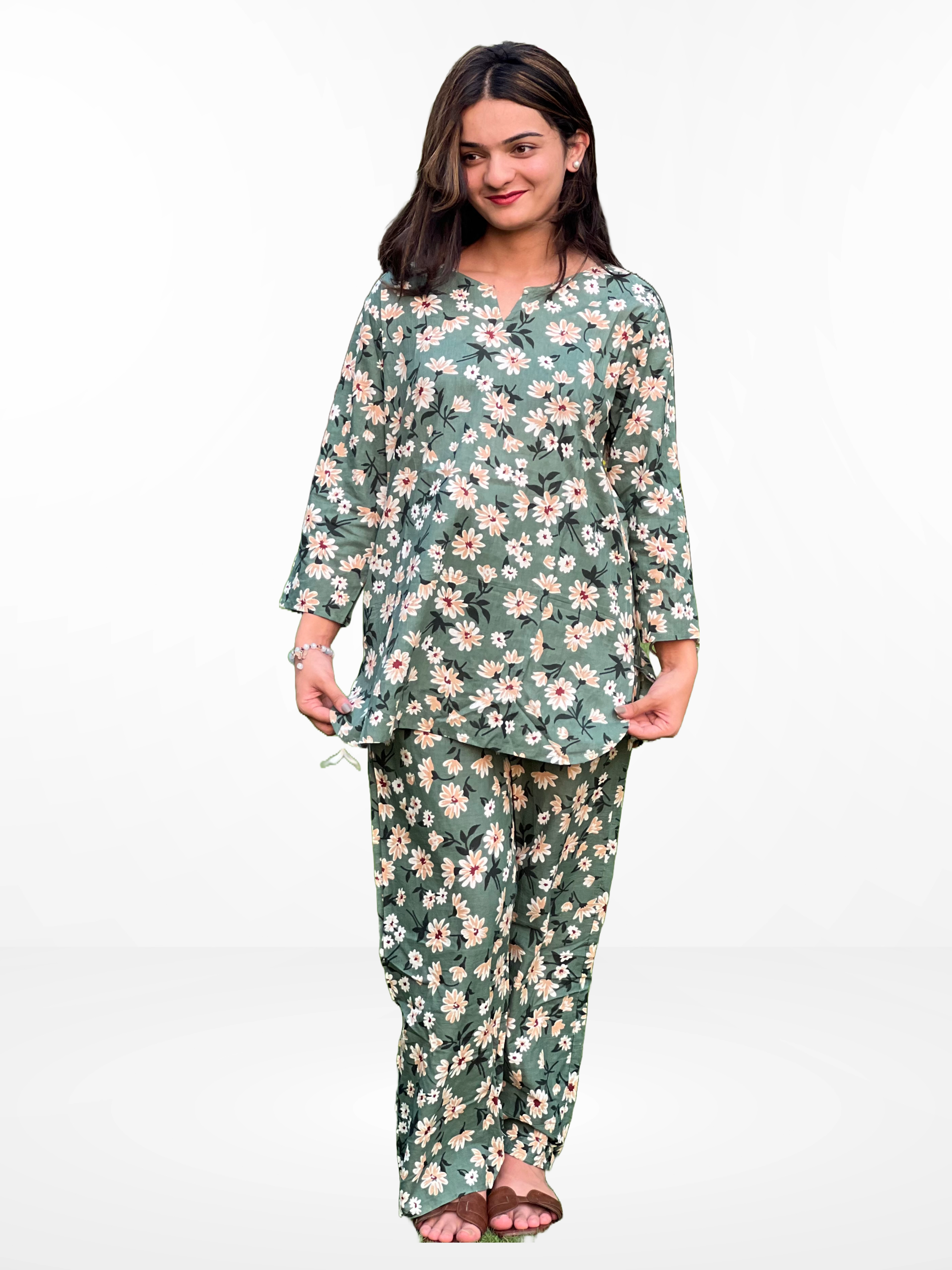 Green Flora - Woman Night & Day Wear