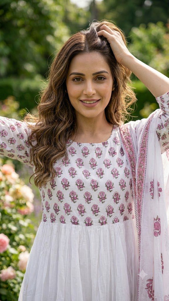 Hand Block Printed Premium Mul Cotton Suit Set